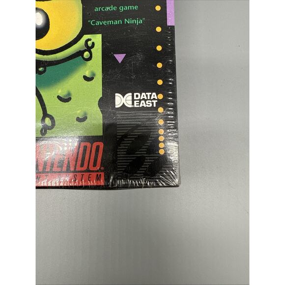 Joe and Mac Super Nintendo SNES Factory Sealed New Data East Authentic - Picture 3 of 16